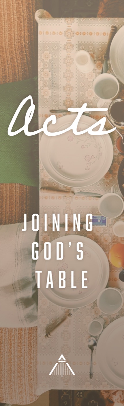 Acts series hallway banner